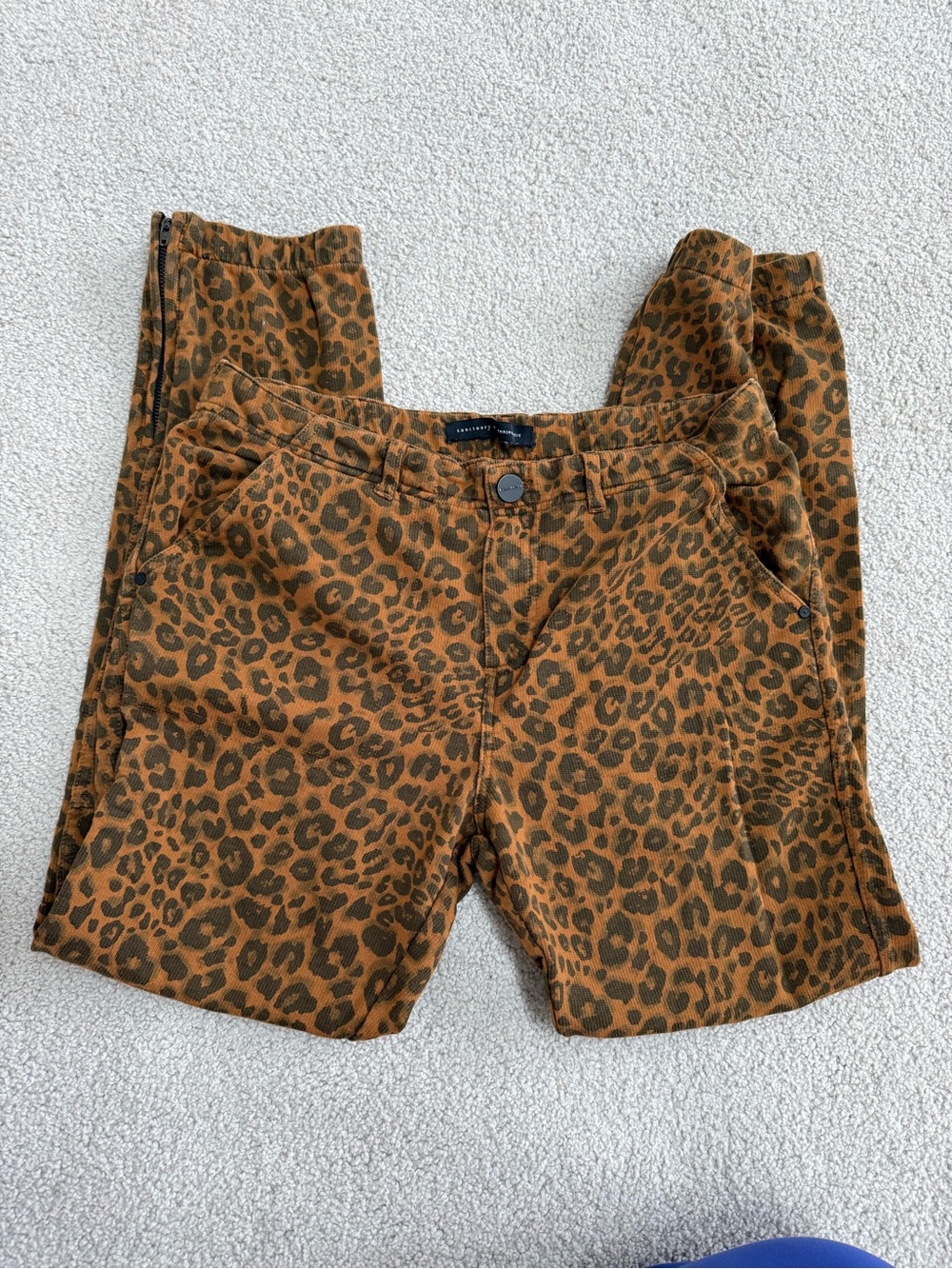 Anthropologie Brown & Black Leopard Print Pants